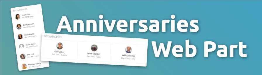 Employee Anniversary Web Part