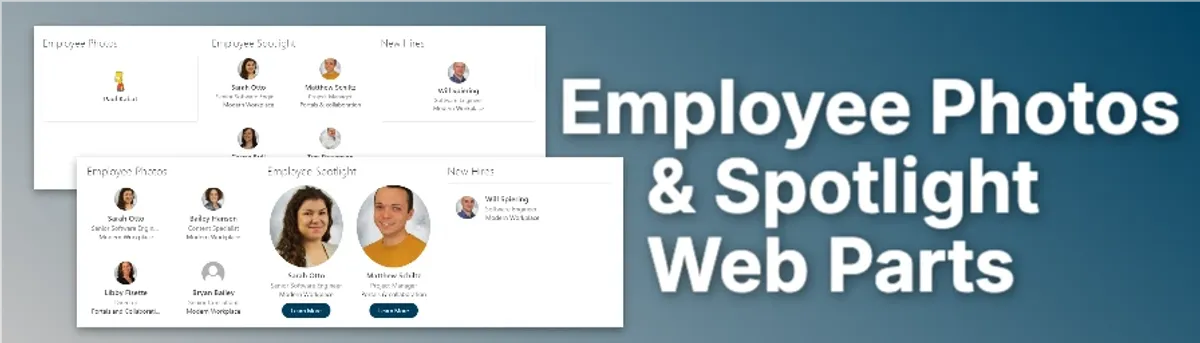 Employee Photos and Spotlight Web Part