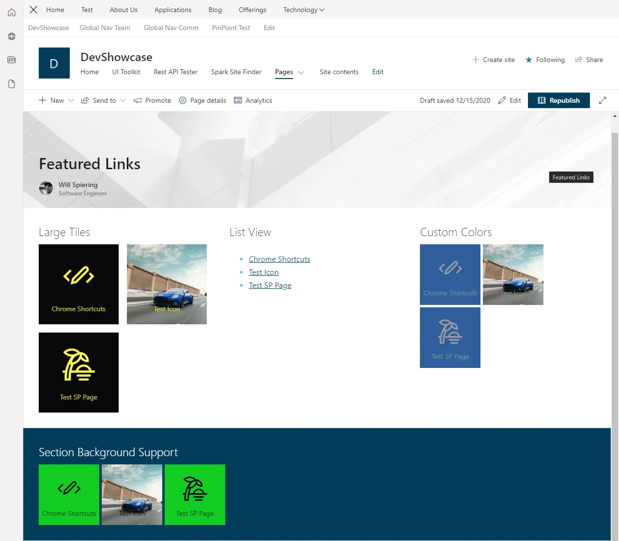 Featured Links Web Part