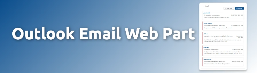 Outlook Web Part