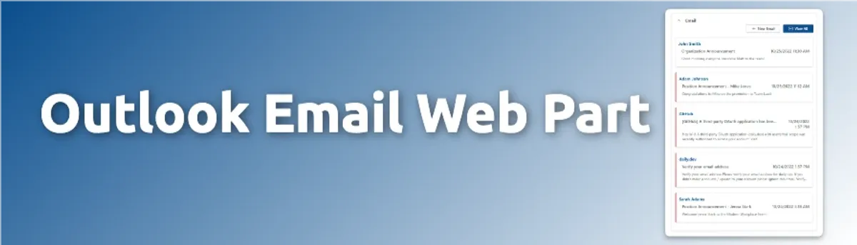 Outlook Web Part
