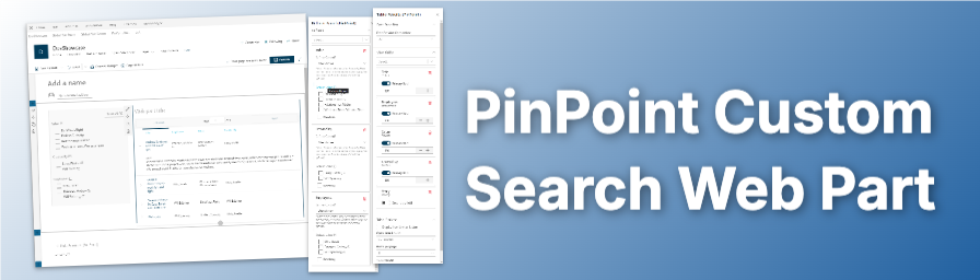 Pinpoint Custom Search Web Parts