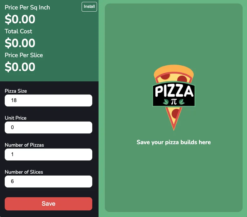 Pizza Calculator