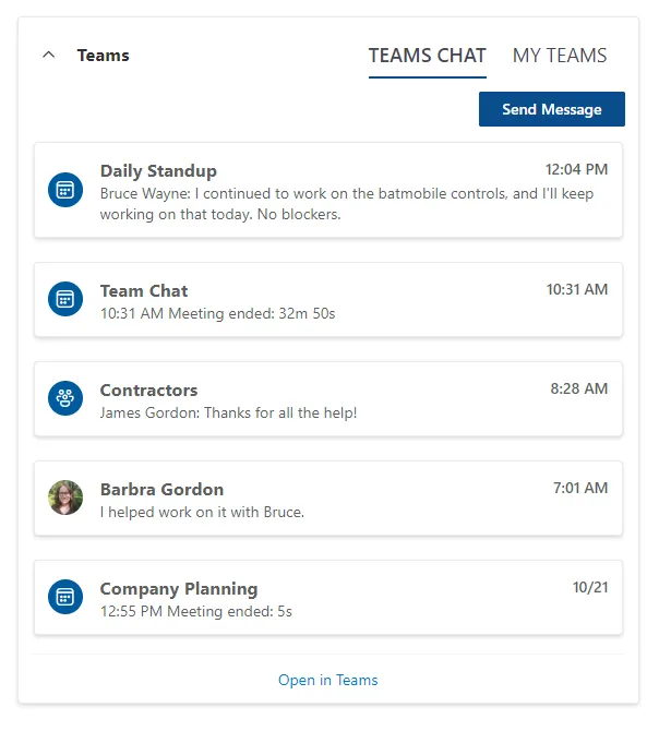Teams Web Part